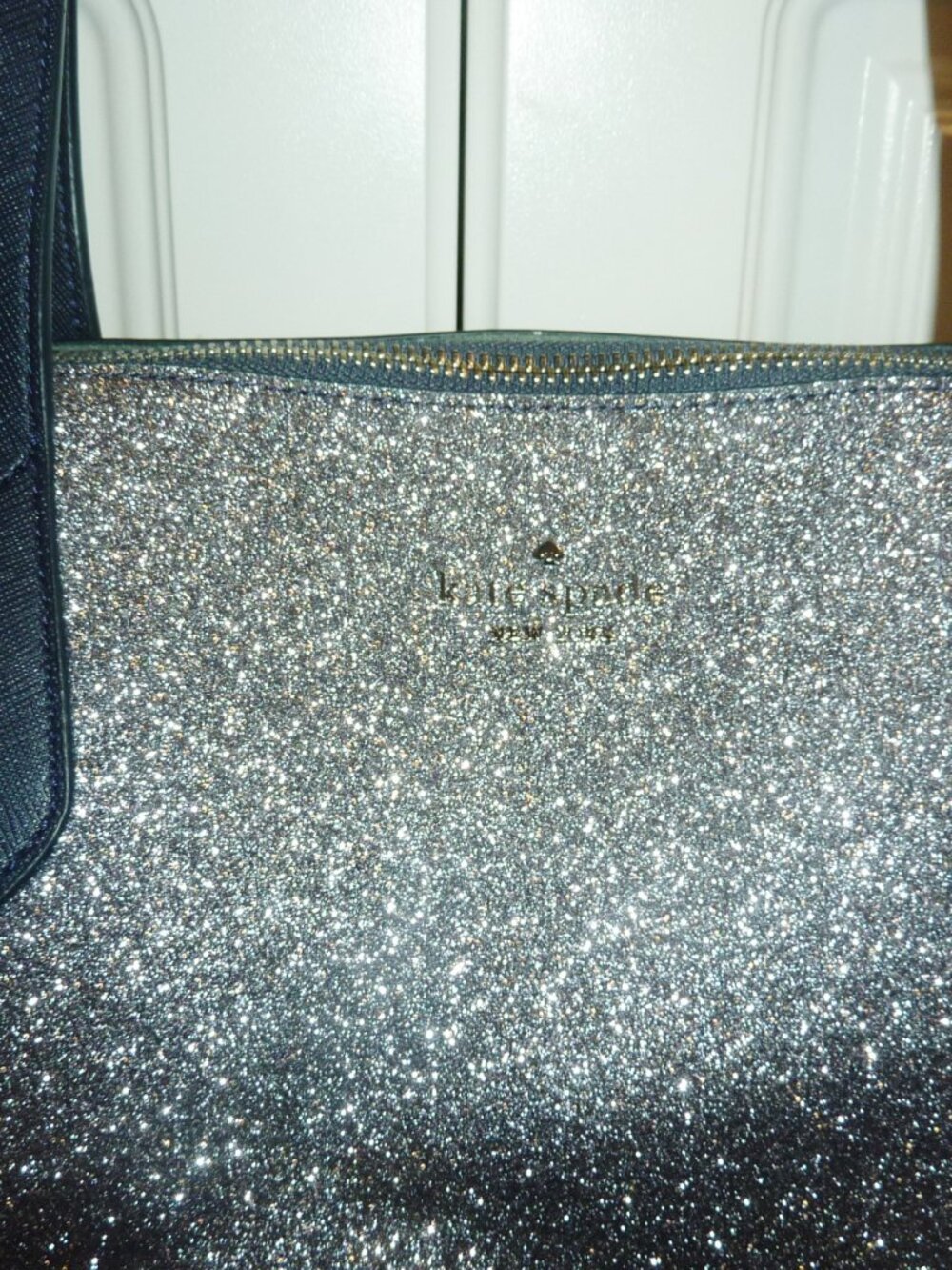 MINT Kate Spade Glitter Accent Purse Shoulder Tote Bag - Picture 4 of 8